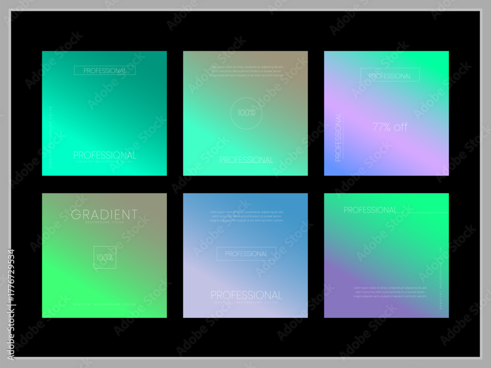 Fototapeta premium multi color gradient background design sample
