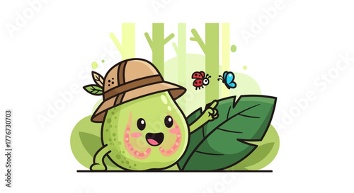 Charming Guava Explorer Welcomes Friends In A Lush and Lively Green Oasis