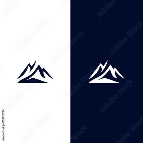 abstract mountain logo
