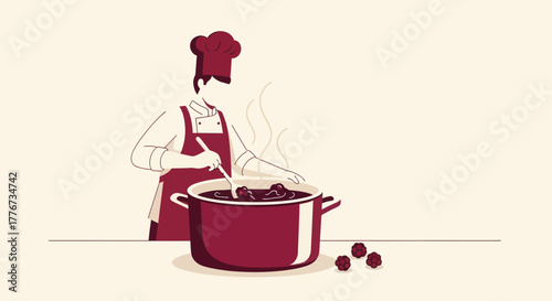 A Cook Preparing Meals And Recipes In The Kitchen For Delicious Gourmet Food