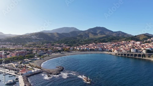 Banyuls sur mer (66650) dans les pyrénées orientales en Occitanie (France)