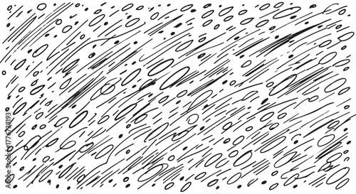 Dynamic Abstract Hand Drawn Texture Vector Background with Line Elements