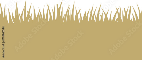 grass silhouette beige gradient background vector for design
