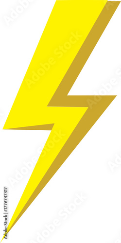 sign of thunder isolated, PNG 