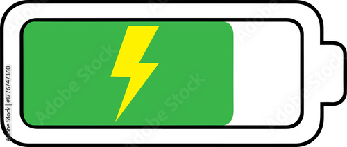 Battery Charging Icon isolated-Vector PNG 