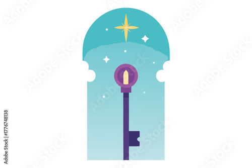 A key beneath the stars