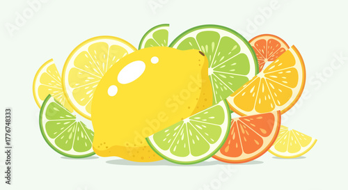 Fresh Citrus Combination Offering Bright Colors And A Wholesome Arrangement