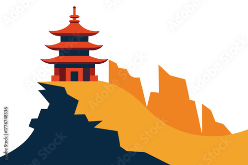 Autumnal tree with leaves