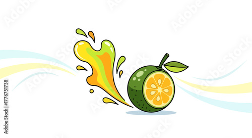 Fresh Kumquat Juice Bursting With Vibrant Colors and Delicious Refreshment