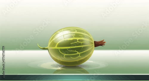 Fresh Realistic Gooseberry Image With Beautiful Color and Perfect Detail on Display