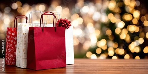 christmas shopping concept for black friday and cyber monday