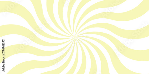 Sunburst Modern retro vintage sunrise sunbeam element spiral striped. Spiral starburst and striped pattern abstract geometric retro sunrays line wavy texture.	