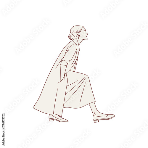 Soft cream block heel silhouette on a white background.