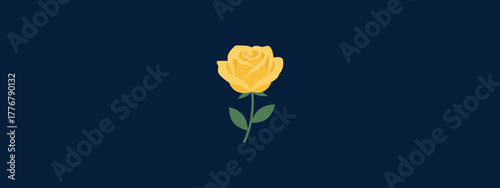 Yellow Rose vector graphic design. Download it now in high resolution format