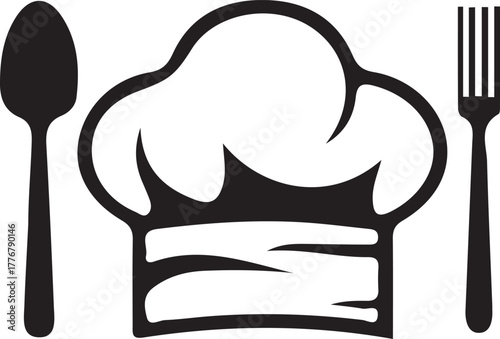 vector illustration of a fork