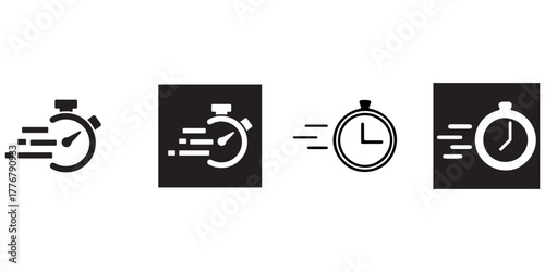 Time speed icon. Solid icon vector illustration. For website design, logo, app, template, ui, etc. stock illustration
Icon Symbol, Speed, Stopwatch, Clock, Time