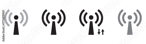 wireless network icon, Set of Wi-Fi icon, set of Mobile phone signal,battery icons, wi-fi, status bar symbol icon, set of battery icons, wifi icons set, mobile signals icon set