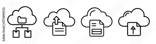 Cloud computing data transfer backup file sharing and storage vector illustration for design needs