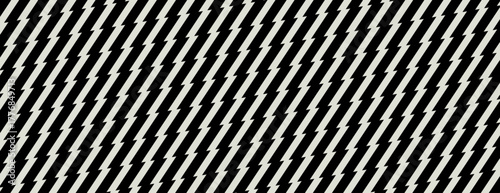 Lighting Zig Zag Pattern. Abstract Zigzag Stripe Black and White Background. Abstract Vector Thunder Bolt Texture. Geometric Flash Lighting Texture.