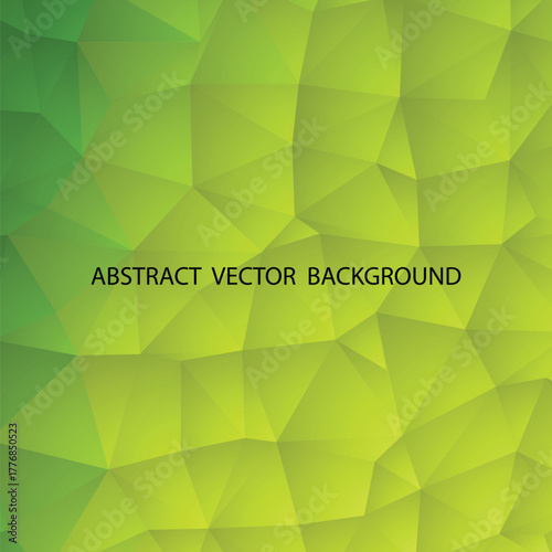 triangle green background. vector geometric illustration. template for presentation. eps 10