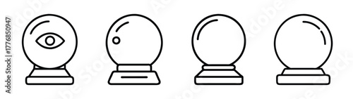 Crystal ball divination set psychic reading future telling fortune teller magic prediction occultism