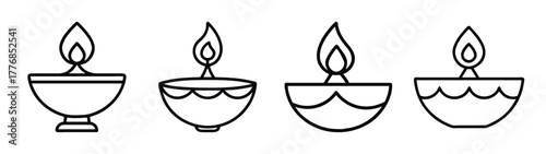 Drawing of hanukkah menorah candles vector illustration for jewish holiday traditions and celebrations