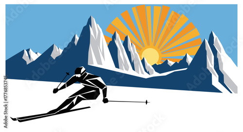 Sunrise Slopes: The Dawn of Alpine Speed and Glory