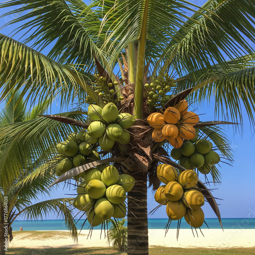 coconut palm tree