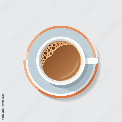 Cup of coffee, caffeine concept in hot mug