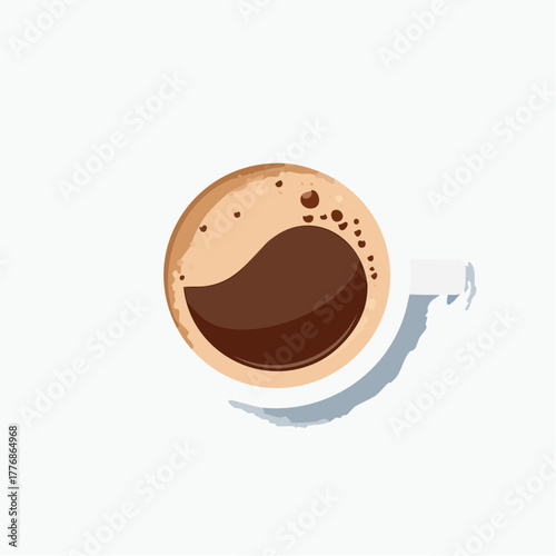 Cup of coffee, caffeine concept in hot mug