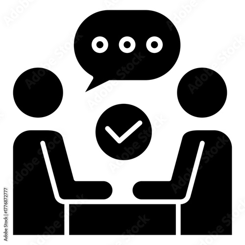 Satisfaction Glyph Icon