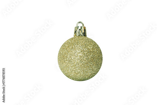 golden christmas ball
