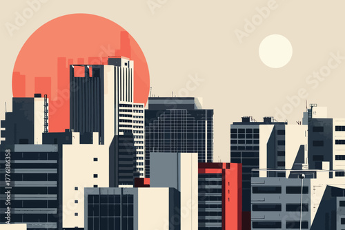 abstract urban photography isolated illustration