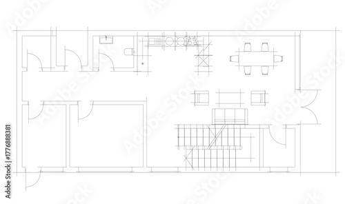 House sketch architectural 3d rendering