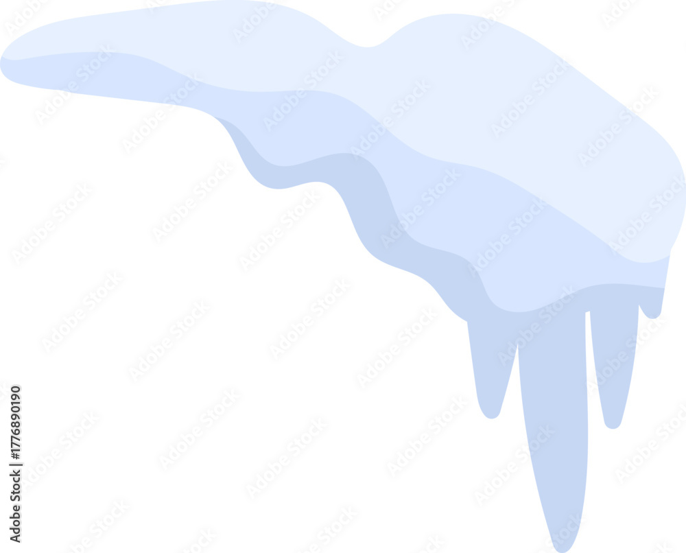 Obraz premium Icicle and Snow Cap