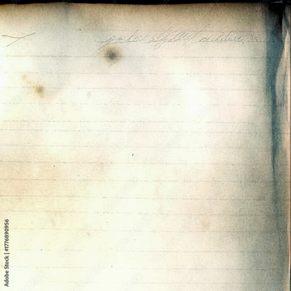 Fototapeta premium Fondo de papel envejecido con textura vintage y líneas suaves. Aged lined paper background with vintage texture. Gealterter liniertes Papierhintergrund mit Vintage-Textur