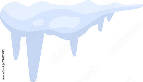 Icicle with Snow Cap