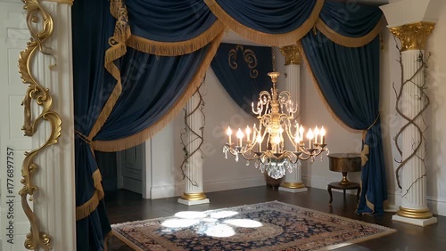 Sophisticated and Ornate Header Design Template with an Abstract Artistic Pattern for Digital or Print