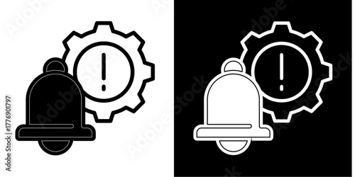 Notification Trigger  Icon Set White Mix Style Collection
