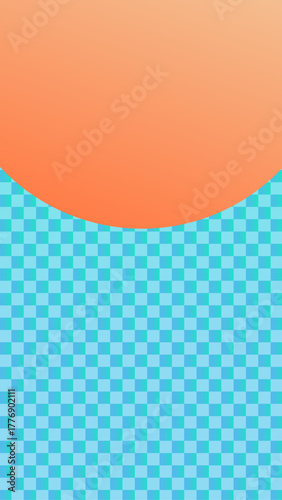 青海波文様　和柄の背景イラスト