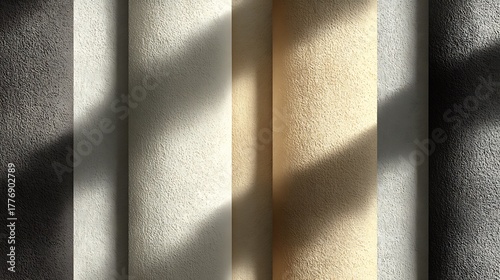 Fototapeta Naklejka Na Ścianę i Meble -  Modern 3D wall panels with wood texture high resolution picture