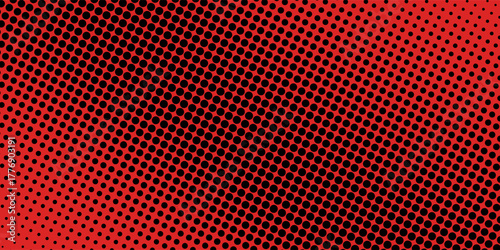 Dot red pattern screen led light gradient texture background. Abstract technology big data digital background. 3d rendering.