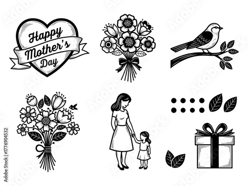 Hearts, and Roses Happy Mothers Day