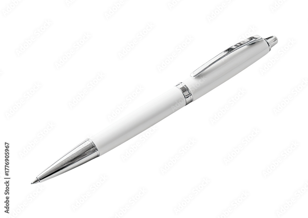 custom made wallpaper toronto digitalWhite ballpoint pen, angled view