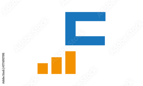 Modern Letter F Finance Logo	
