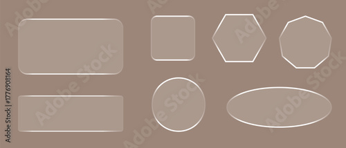 vector set of blank labels