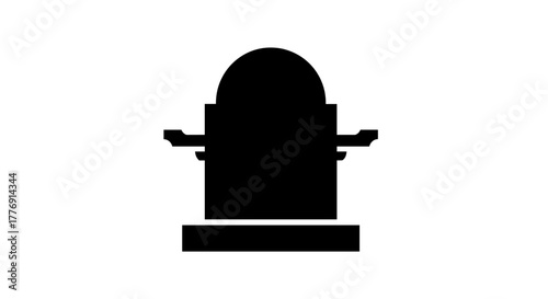 Timeless monument silhouette symbolizing remembrance and history, perfect for memorials and historical tributes