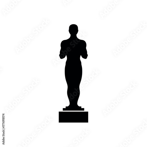Silhouette of the Oscar Award Statue.