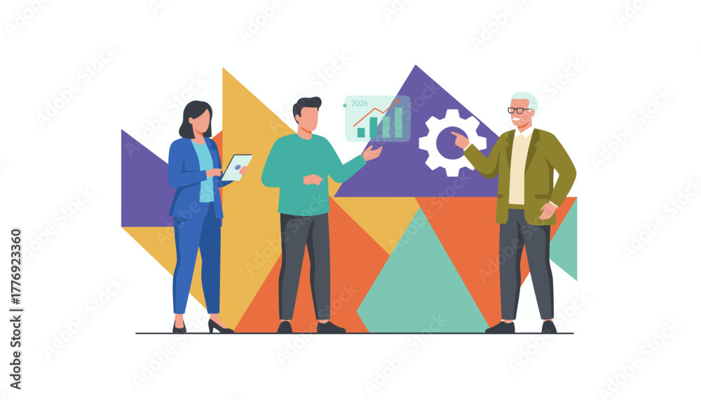 Obraz premium Professional team discussing business strategy data analysis and process optimization