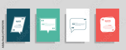 Modern quote templates with clean design and vibrant backgrounds for impactful messaging and creative expression